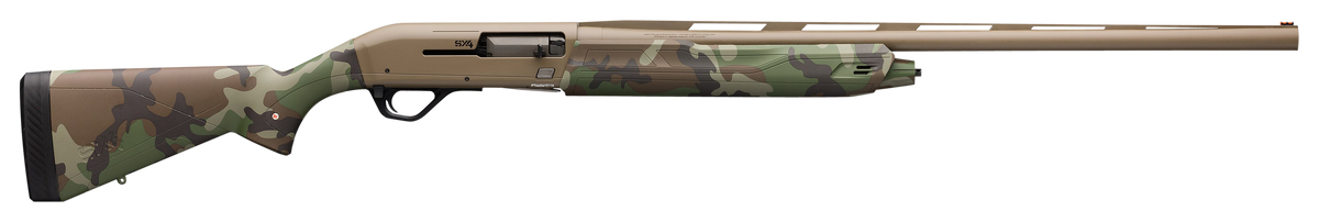 Winchester SX4 Hybrid Hunter 12 Gauge 28" 4+1 3.5" Semi-Auto Shotgun - Woodland Camo / Flat Dark Earth
