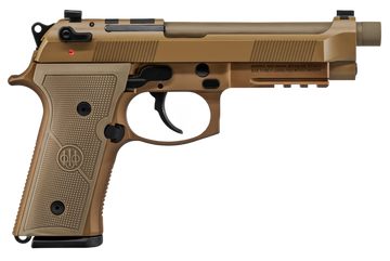 Beretta M9A4 9mm Luger 5.10" Threaded Barrel 10+1 DA/SA Semi-Auto Pistol - FDE Cerakote