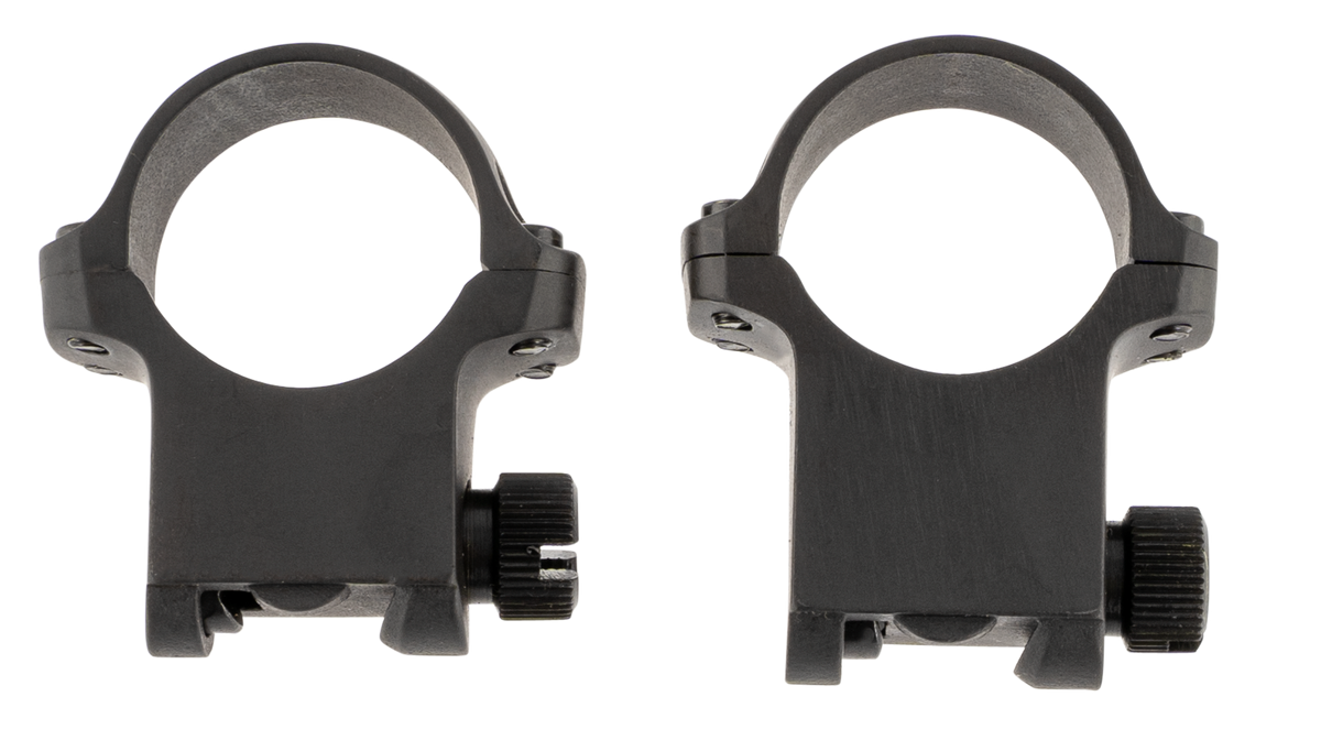 Ruger 5BHM/6BHM Scope Ring Set 1" High Matte Black - Fits M77 Hawkeye/African
