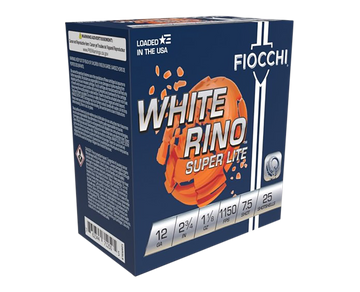 Fiocchi Exacta Target White Rino Super Light 12 Gauge 2.75" 1 1/8 oz 7.5 Shot - Box or Case