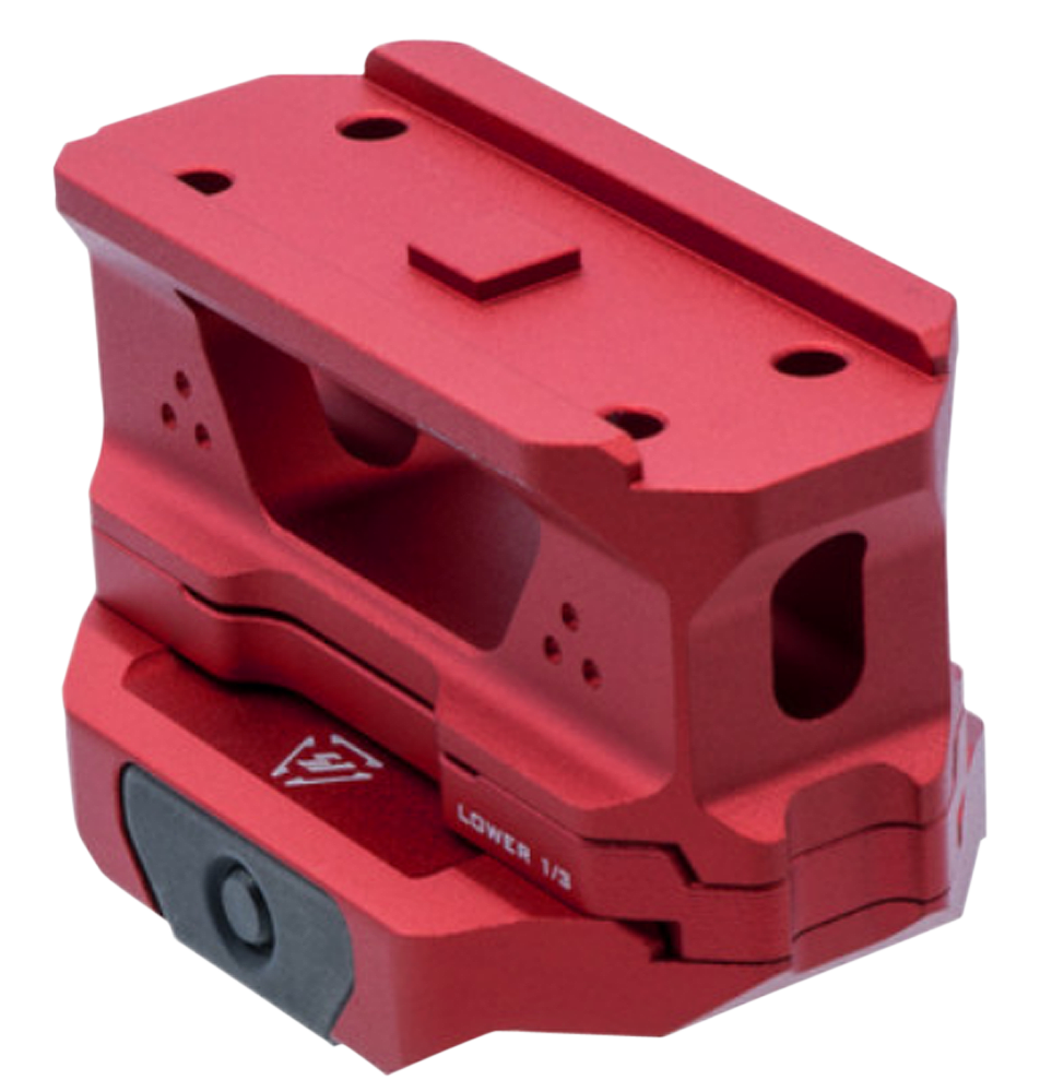 Strike Industries T1 Riser Mount Red Anodized 6061-T6 Aluminum Picatinny Rail