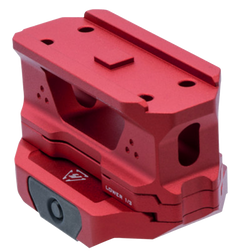 Strike Industries T1 Riser Mount Red Anodized 6061-T6 Aluminum Picatinny Rail