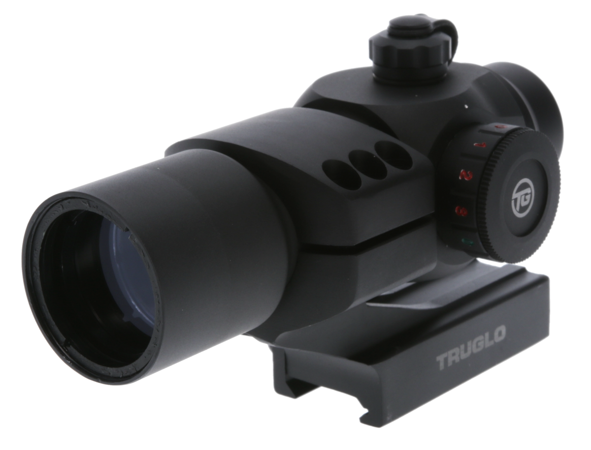 TruGlo Triton 30mm 5 MOA Tri-Color Illuminated Red Dot Sight - Black Anodized