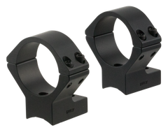 Talley 740725 Scope Mount/Ring Combo 30mm Tube Savage Round Receiver AccuTrigger 110 Series/A17/A22 Medium Rings - Black Anodized