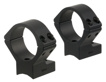 Talley 740725 Scope Mount/Ring Combo 30mm Tube Savage Round Receiver AccuTrigger 110 Series/A17/A22 Medium Rings - Black Anodized