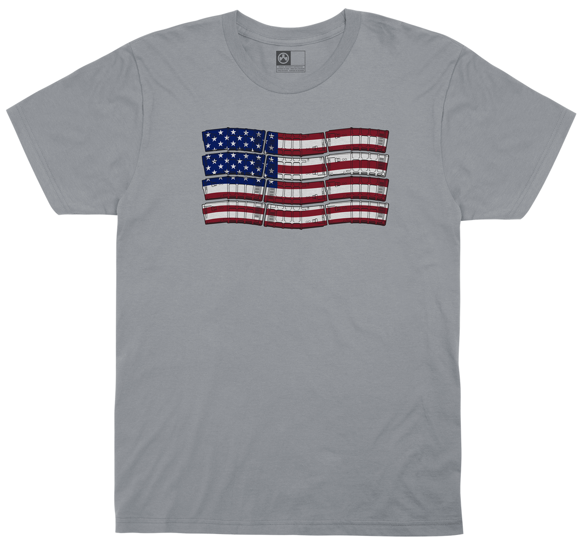 Magpul Industries American Flag T-Shirt Charcoal Gray - Small