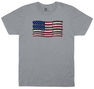 Magpul Industries American Flag T-Shirt Charcoal Gray - Small
