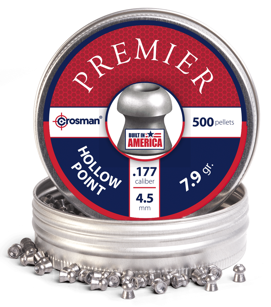 Crosman LHP77 Premier .177 7.9gr Hollow Point Lead Pellet 500/Tin