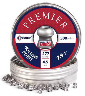 Crosman LHP77 Premier .177 7.9gr Hollow Point Lead Pellet 500/Tin