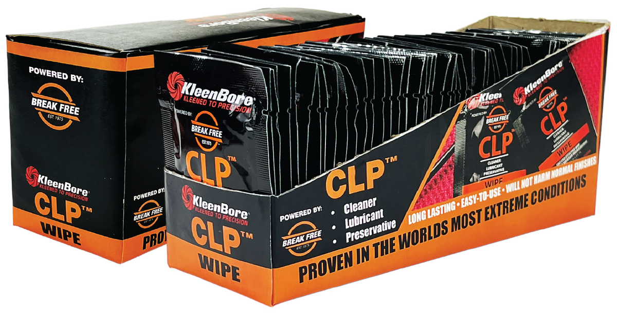 Kleen-Bore BreakFree CLP Pre-Saturated Cleaning Wipes - 50 Count