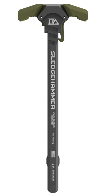 Breek Arms Sledgehammer AR-15/M16 Ambidextrous Charging Handle - OD Green Aluminum