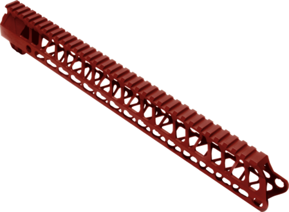 Timber Creek Outdoors Enforcer AR-15 15" M-LOK Handguard - Red Anodized
