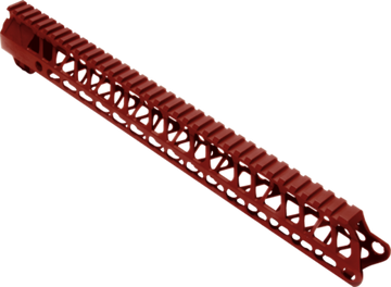 Timber Creek Outdoors Enforcer AR-15 15" M-LOK Handguard - Red Anodized
