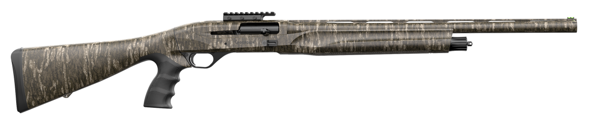 Retay USA Gordion Turkey Inertia Plus 12 Gauge 24" 3" 4+1 Semi-Auto Shotgun - Fixed Pistol Grip - Mossy Oak New Bottomland