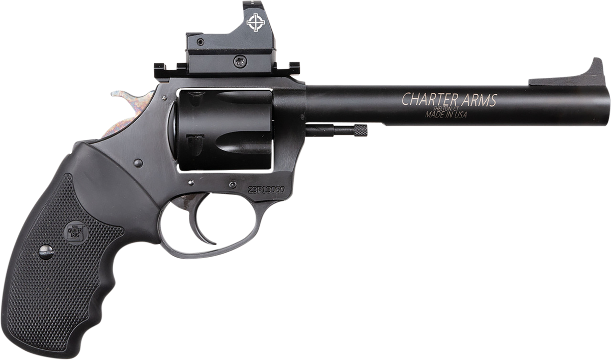 Charter Arms Target Mastiff 44 Special 6" 5-Shot Large Frame Revolver - Black Nitride Stainless