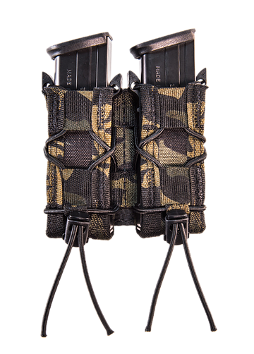 High Speed Gear TACO Double Pistol Mag Pouch MultiCam Black Nylon MOLLE