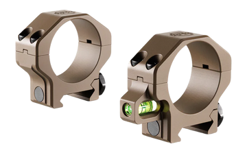 RPM 30mm Low .885" Scope Rings w/ Bubble Level - FDE