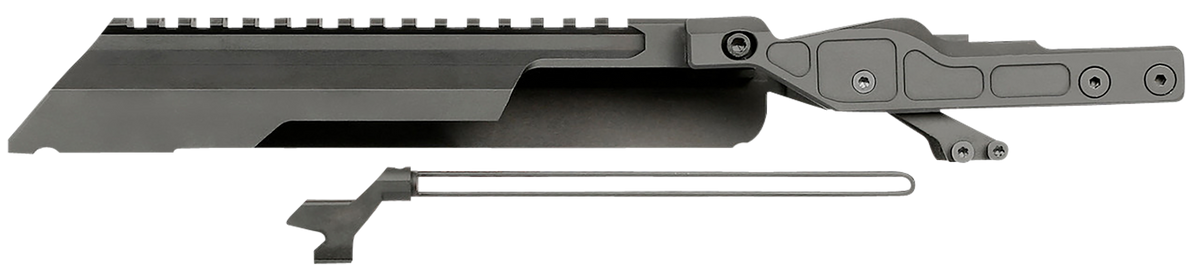 Midwest Industries AK Alpha Series Railed Top Cover - Black Anodized