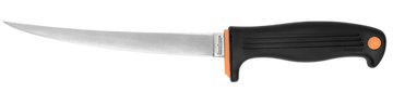 Kershaw Clearwater 7" Fixed Fillet Plain Satin 420J2 SS Knife - Black Co-Polymer Handle