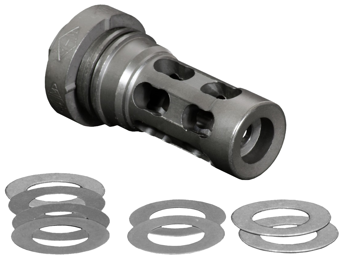 Yankee Hill 4302MB28A QD Light Tactical Muzzle Brake .30 Cal 1/2x28 Black Steel