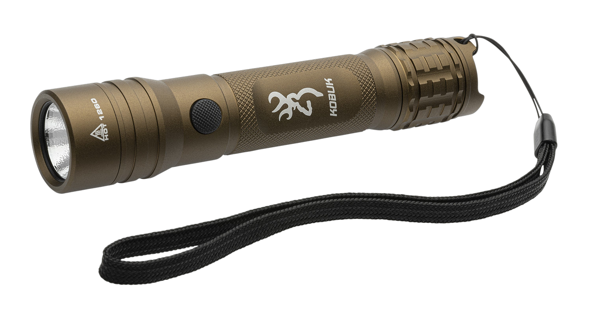 Browning Kobuk Flashlight Burnt Bronze 15/2000 Lumens White Nichia LED 5.8" Aluminum