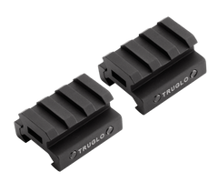 TruGlo TG8972B Picatinny Riser Mount 1/2" 2-Pc Matte Black