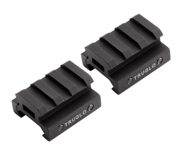 TruGlo TG8972B Picatinny Riser Mount 1/2" 2-Pc Matte Black