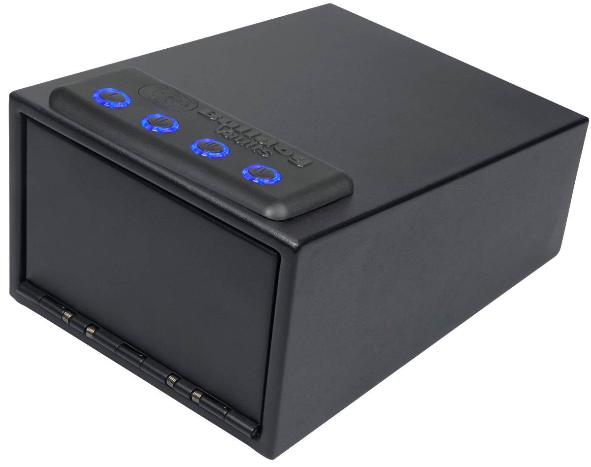 Bulldog BD4030L Magnum LED Quick Vault Access Code/Key Entry Black Powder Coat Steel