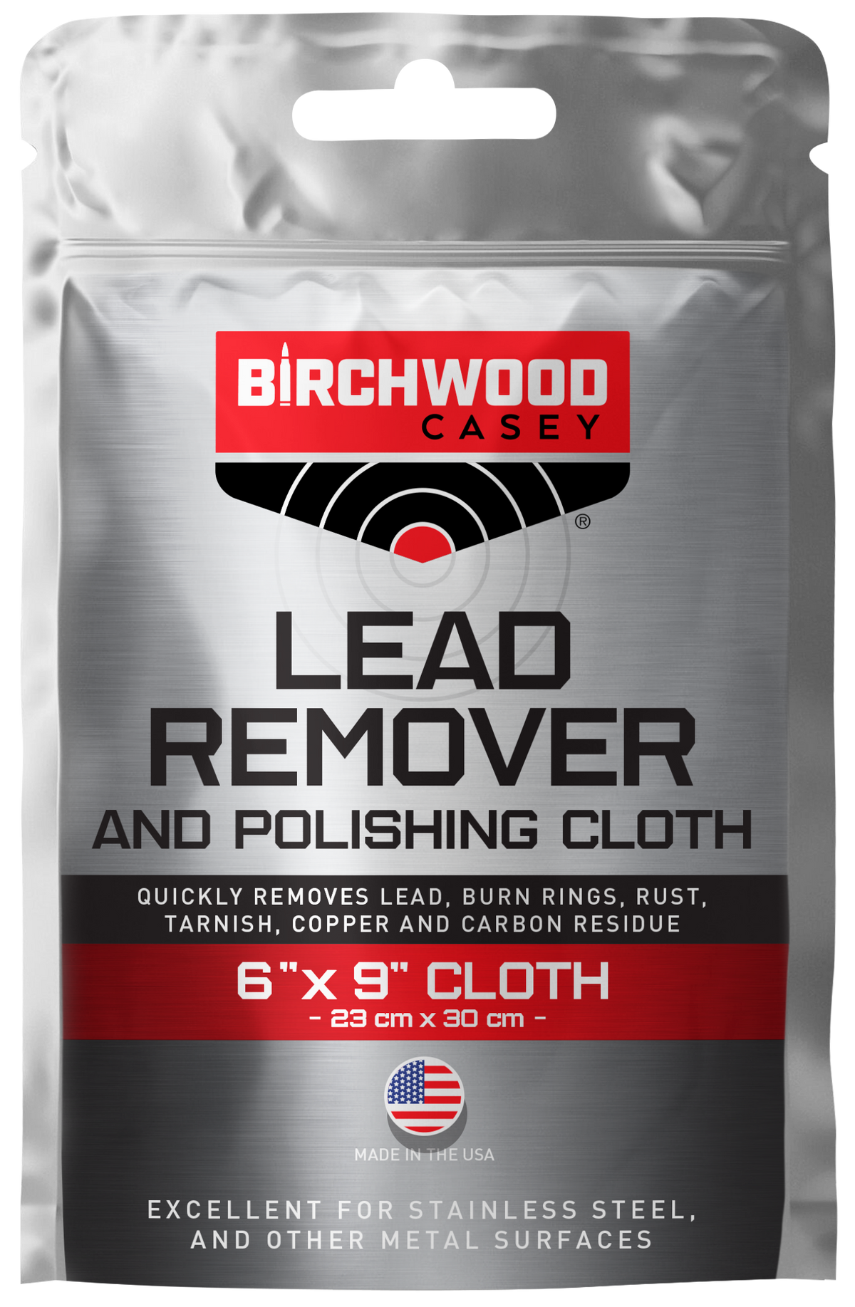 Birchwood Casey 31002 Lead Remover & Polishing Cloth 6" x 9"