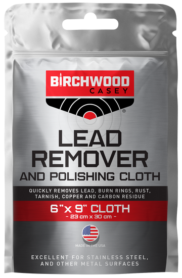 Birchwood Casey 31002 Lead Remover & Polishing Cloth 6" x 9"