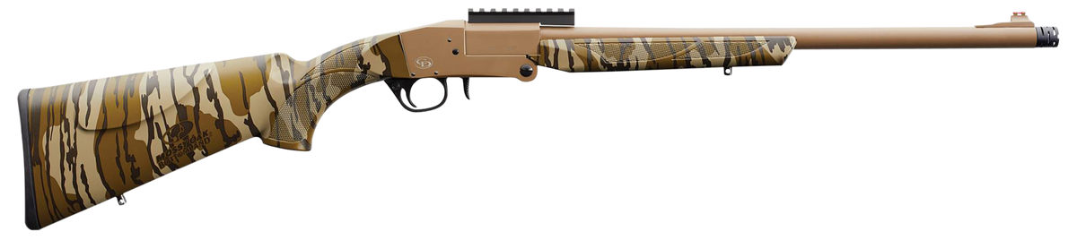 Charles Daly Chiappa 101 Turkey 12 Gauge 3" 20" 1-Rd Break Open Shotgun - FDE Cerakote / Mossy Oak Bottomland