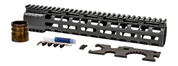 Griffin Armament LPR115 Low Profile Rail 11.5" Aluminum - Black Hardcoat Anodized