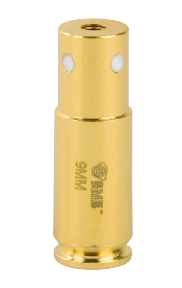 SME Sight-Rite Laser Bore Sighter 9mm Luger Brass Casing