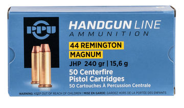 PPU PPH44MH 44 Rem Mag 240gr Jacketed Hollow Point - Box or Case