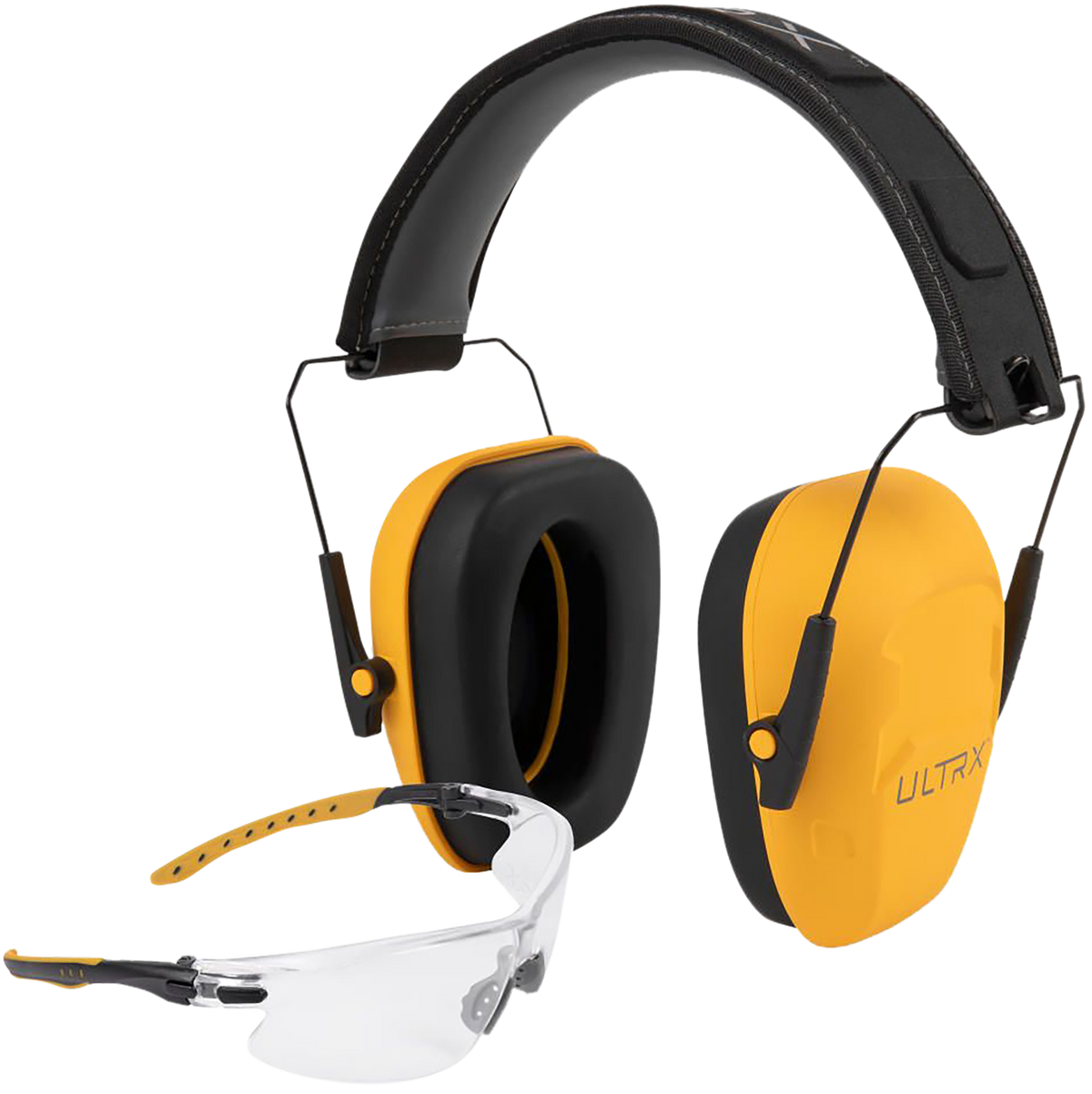Allen ULTRX Shield 23 dB Yellow Ear & Eye Protection Combo - Over the Head