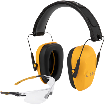 Allen ULTRX Shield 23 dB Yellow Ear & Eye Protection Combo - Over the Head