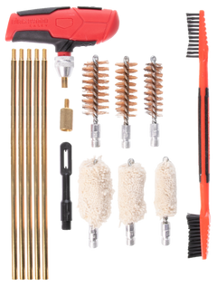 Birchwood Casey SHGCLNKI Shotgun Cleaning Kit 17-Piece Black/Red - Multi-Gauge