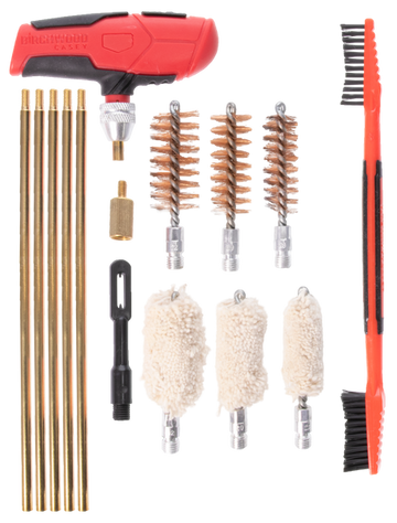 Birchwood Casey SHGCLNKI Shotgun Cleaning Kit 17-Piece Black/Red - Multi-Gauge