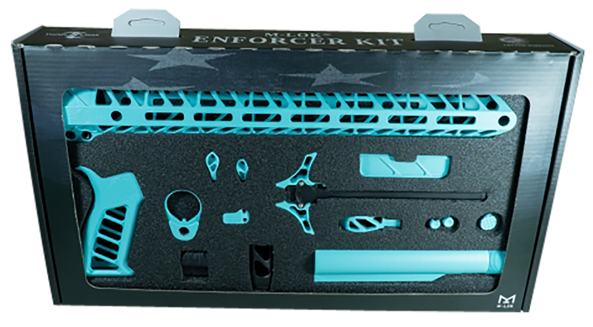 Timber Creek Outdoors Enforcer Complete AR-15 Build Kit - 15" M-LOK Handguard - Robin's Egg Blue