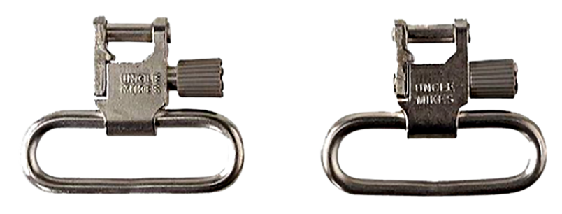 Uncle Mikes 14622 Super Swivel Quick Detach 1" Loop Nickel - Ruger 10/22 / .44 Mag / No. 3 Carbine