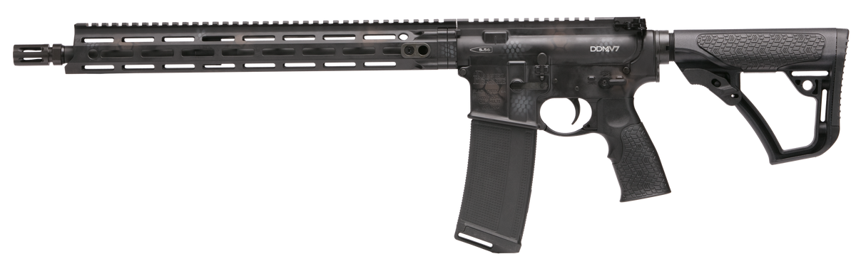 Daniel Defense DDM4 V7 5.56x45mm NATO 16" 30+1 Semi-Auto Rifle - Rattlecan Cerakote