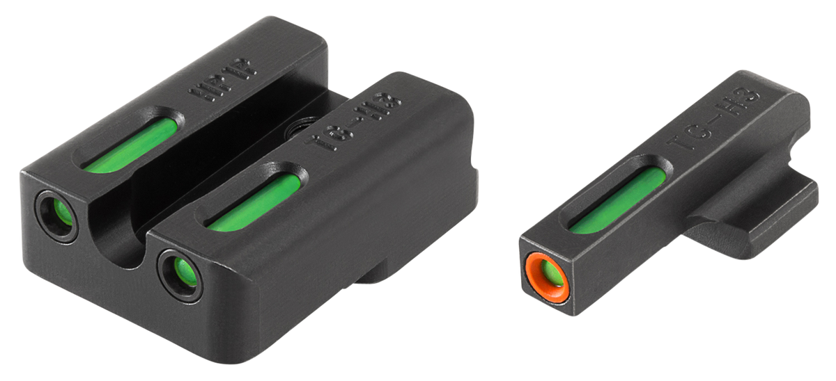 TruGlo TFX Pro HK VP9/VP40/P30/P30SK/P30L/45/45 Tactical Tritium Fiber Optic Sight Set - Black Nitride