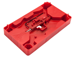Apex Tactical Specialties 104110 Armorer's Tray & Pin Punch Red Polymer