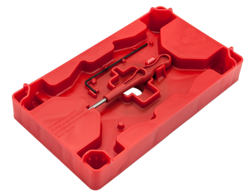 Apex Tactical Specialties 104110 Armorer's Tray & Pin Punch Red Polymer