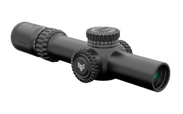 Swampfox Optics Warhorse 1-6x24mm 34mm Tube FFP LPVO Riflescope - Red Dragoon MOA Reticle
