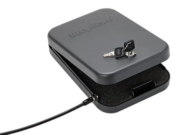SnapSafe 75200 Lock Box Large Key Entry Black 16 Gauge Steel Pistol Safe