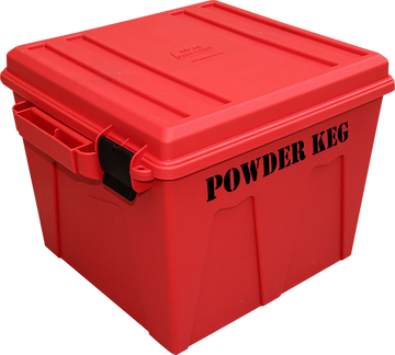 MTM Case-Gard PK12 Powder Keg Reloading Powder Storage Container Red Polypropylene