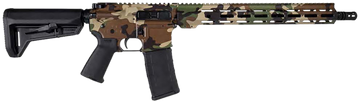 Shark Coast Tactical M-81 5.56 NATO 16" 30+1 Semi-Auto Rifle - Woodland Camo