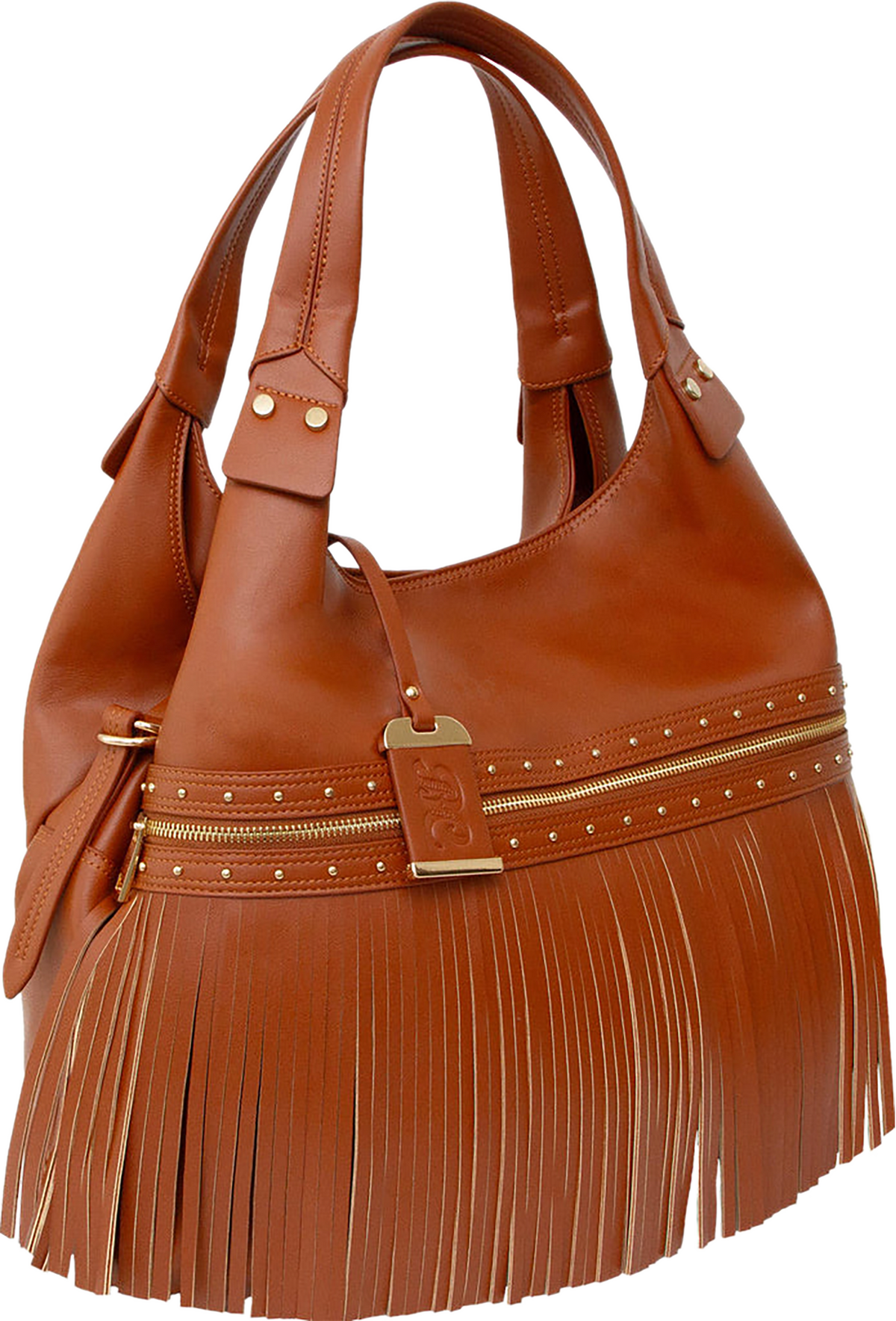 Bulldog BDP-090 Shoulder Bag w/ Tassel & Holster - Cognac