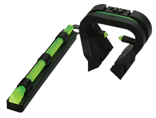 Hiviz TT1001 Tri-Viz Turkey/Deer Shotgun Sight Set Green Fiber Optic Black